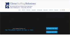 Desktop Screenshot of clientstaffingsolutions.com